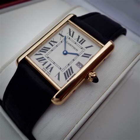 gold plated cartier|solid gold cartier watch.